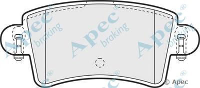 APEC BRAKING pad1197 -  Комплект тормозных колодок, дисковый тормоз